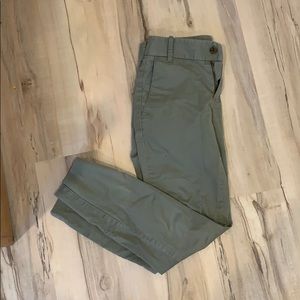 J crew stretch army green chinos - 00P